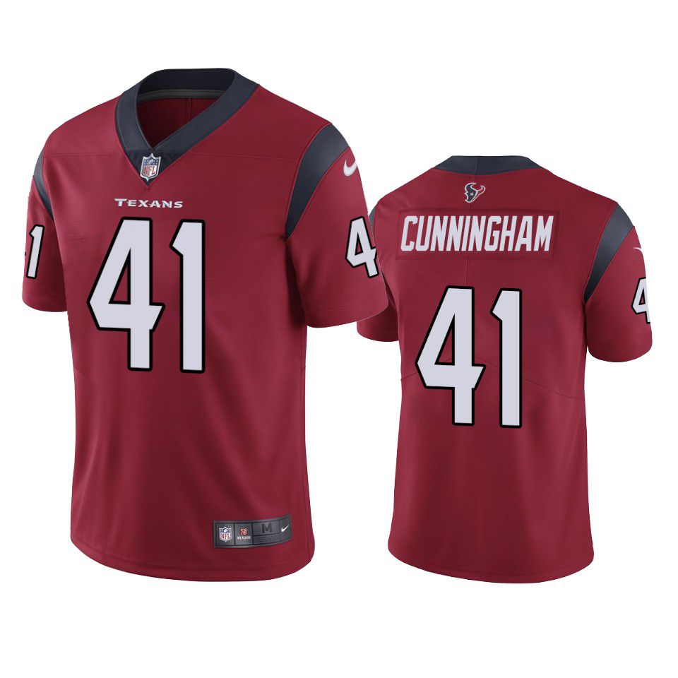 Men Houston Texans #41 Zach Cunningham Nike Red Limited NFL Jersey